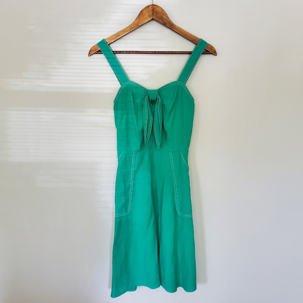 Retro Inspired Teal Midi Dress size S
